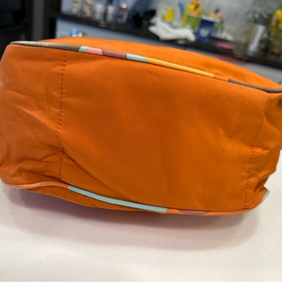 Kipling Nylon Hobo Women’s Orange Shoulder Bag With Monkey Adjustable Strap - Picture 6 of 16